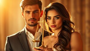 Jungfrau Mann mit Waage Frau