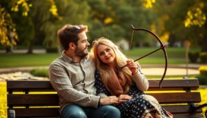 Krebs Mann mit Schütze Frau