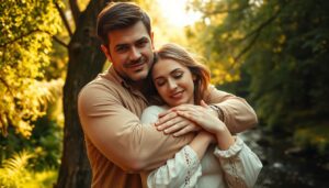 Krebs Mann mit Stier Frau