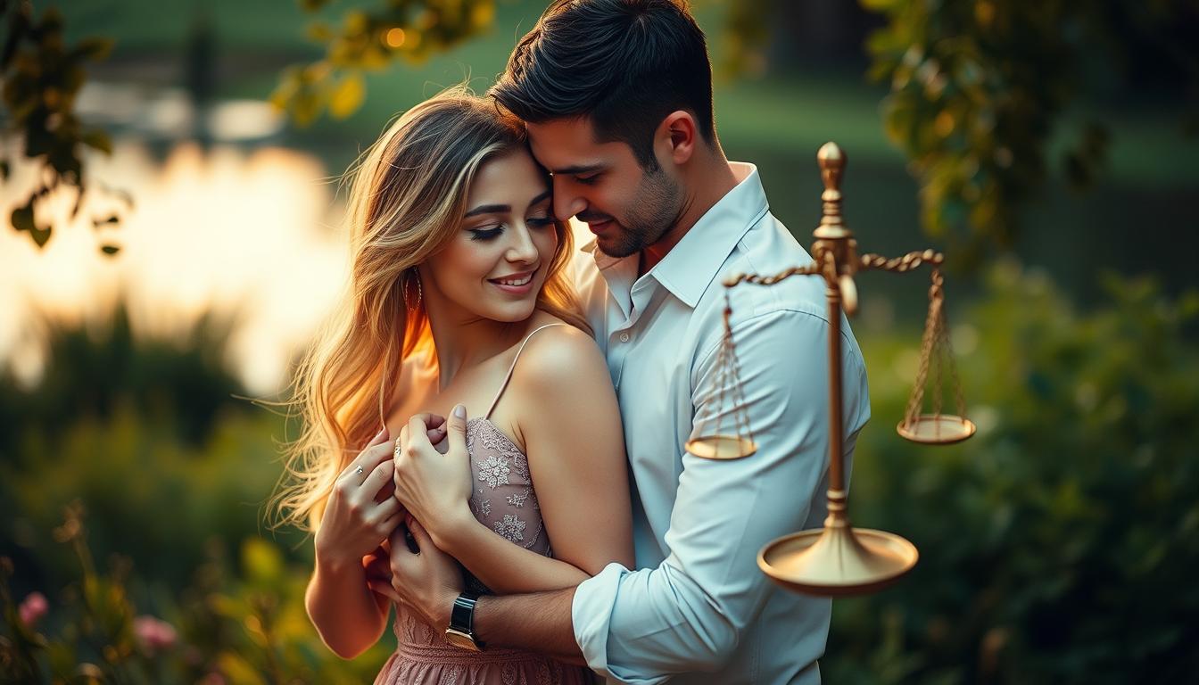 Liebeshoroskop Krebs Mann mit Waage Frau