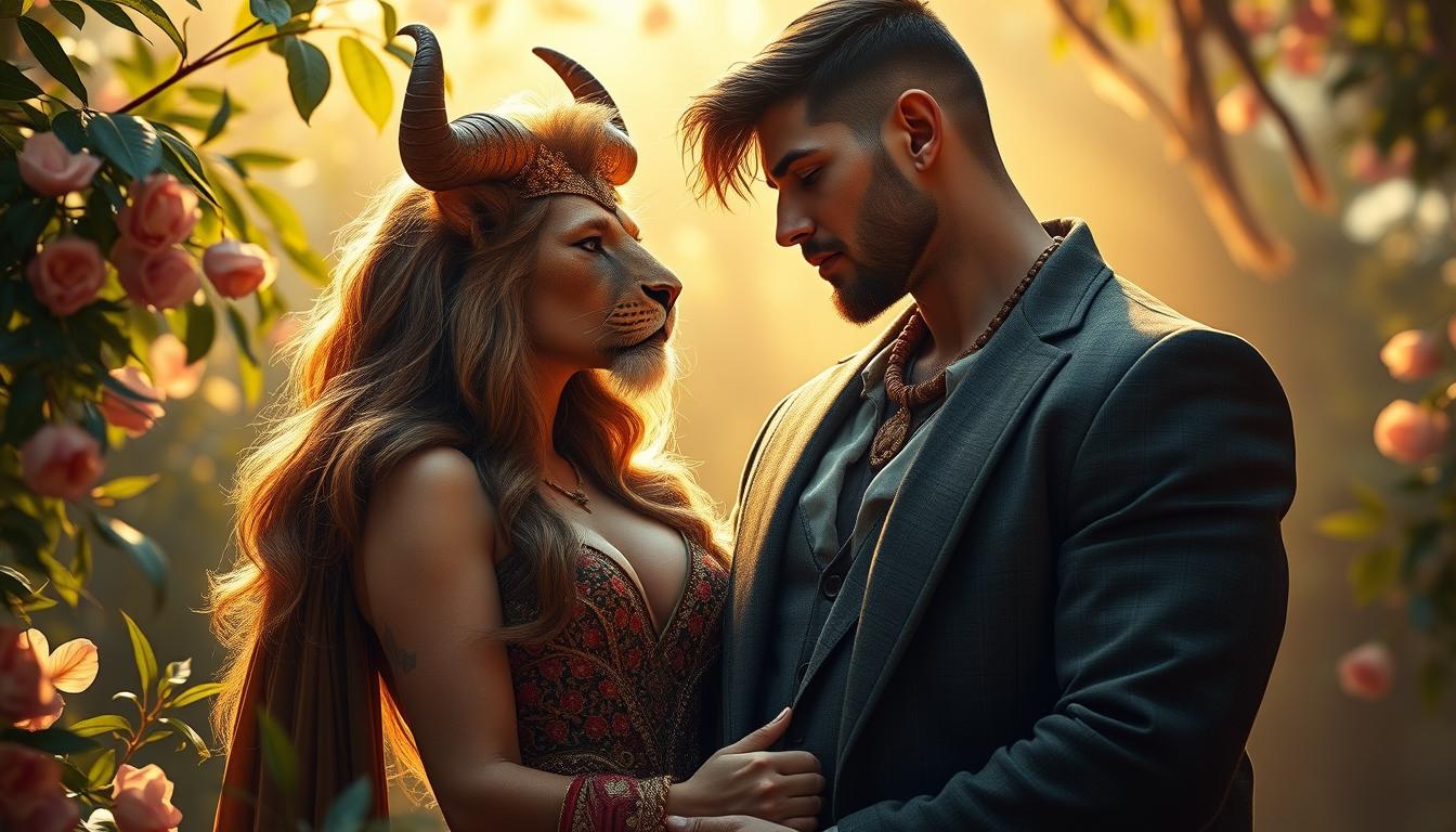 Stier Mann mit Löwe Frau Liebeshoroskop