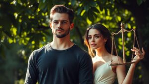 Stier Mann mit Waage Frau