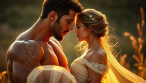 Löwe Mann mit Wassermann Frau