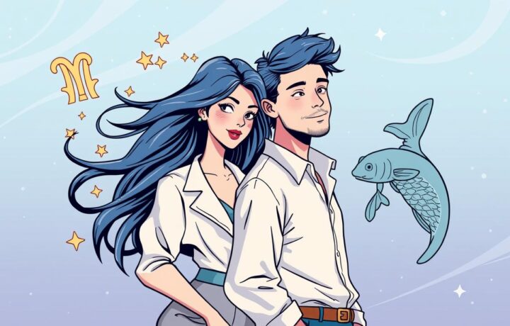 Fische-Mann und Wassermann-Frau Liebeshoroskop